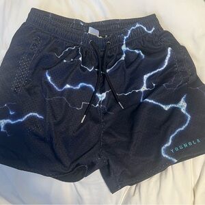 YoungLA 135 House Party Shorts in Midnight Lightning